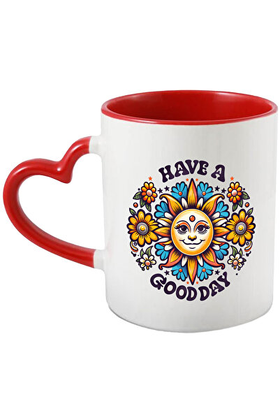 StoryGift Romania Cana Cu Soarele Inconjurat De Flori Cu Mesajul "have A Good...