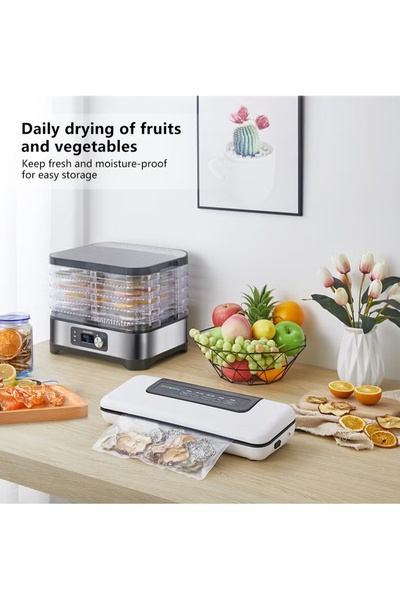 BioloMix Food Dehydrator | Digital Adjustable Timer and Temperature Control with Drying Capacity (5 Trays)