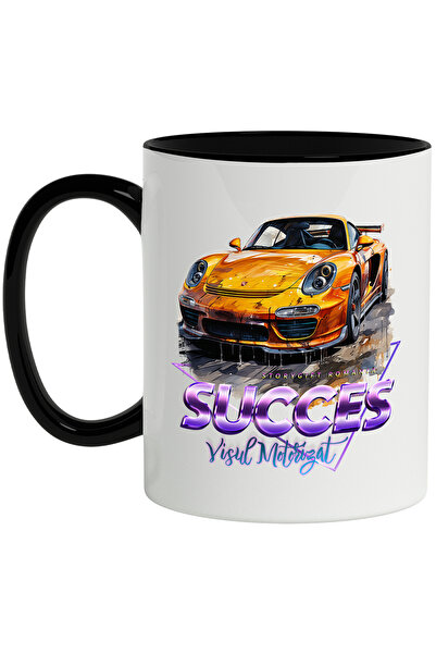 StoryGift Romania Cana Cu Mesaj Succes Visul Motorizat, Triunghi, Masina Spor...