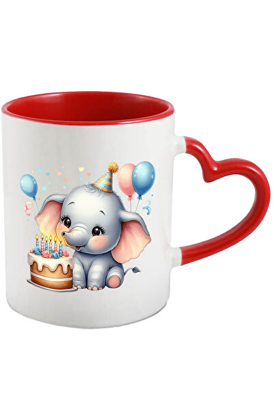 StoryGift Romania Cana Cu O Femela Elefant Care Sufla In Lumanarile De Pe Tor...
