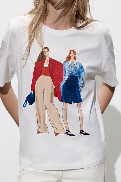 The Champ Clothing Tricou 100% bumbac cu imprimeu la modă pentru femei iconic