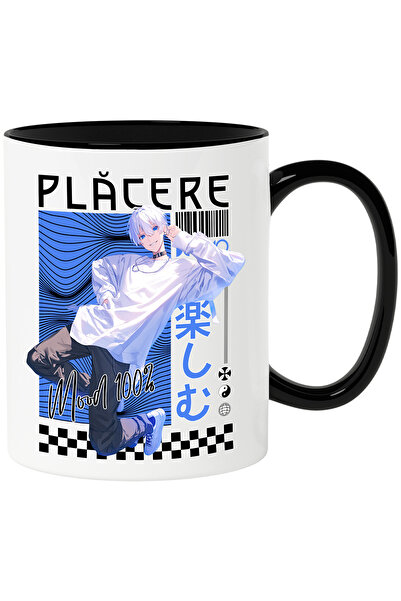 StoryGift Romania Cana Plăcere Mod 100% Fata Stil Anime Desene Animate, 330ml, Ceramica Cu Maner N, Cu ,stg