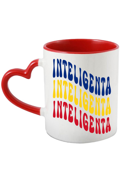 StoryGift Romania Cana Cuvantul Inteligenta, In Culorile Steagului Romaniei, ...