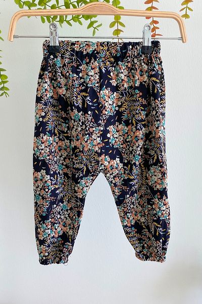EruZan Girl's Elastic Viscose Patterned Shalwar