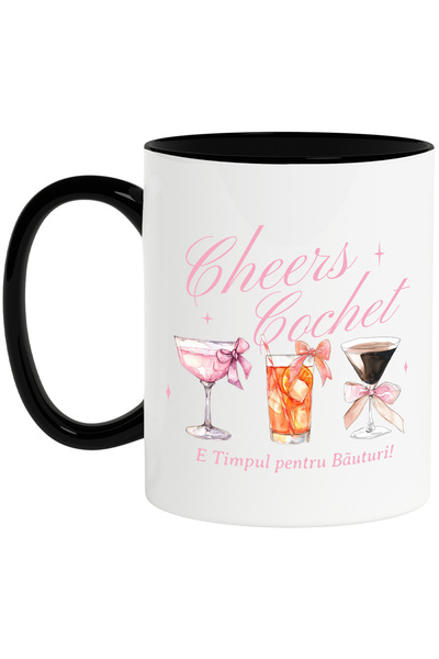 StoryGift Romania Cana Cheers Cochet! E Timpul Pentru Bauturi! Pahare Cu Fund...