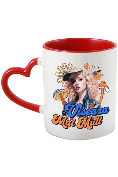 StoryGift Romania Cana Cu Fata Stil Anime Cu Sapca Flori Si Plante Colorate T...