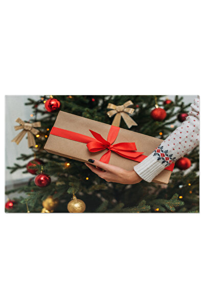 StoryGift Romania Tablou Canvas - Decor De Craciun: Bule Si Guirlande