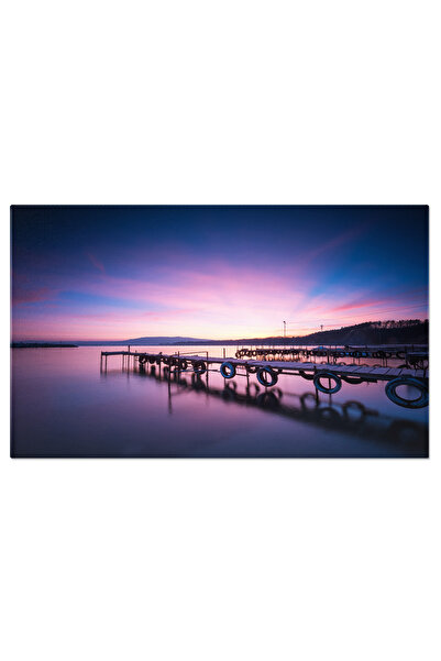 StoryGift Romania Tablou Canvas - Peisaj Marin: Ocean, Rasarit, Cer Dramatic,...