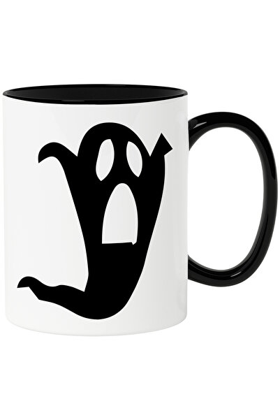 StoryGift Romania Cana Cu O Fantoma Speriata - Halloween Cu Maner Negru, Cu M...