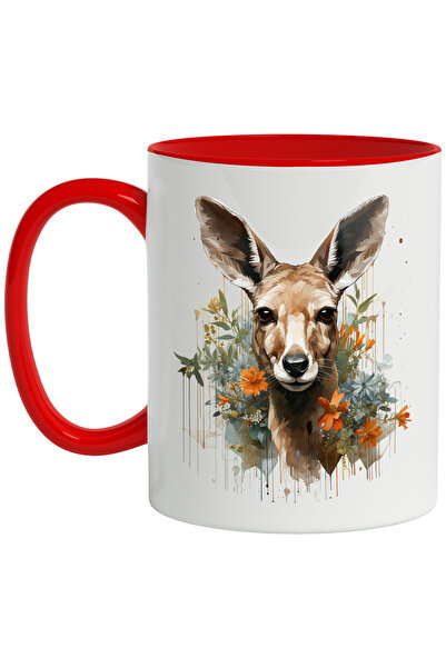 StoryGift Romania Cana Cu Caprioara, Frunze, Flori, Natura, Vegetatie, Multic...