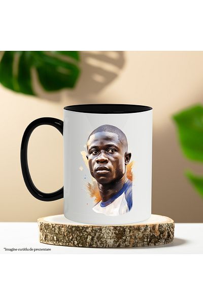 StoryGift Romania Mug With N'Golo Kanté, Footballer, French Player, Sportsman, Multicolor 330 ml, Ce, Cu, STG