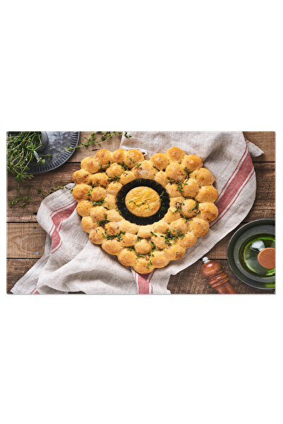 StoryGift Romania Tablou Canvas Bucata De Camembert Rumenesti Cu Paine Facuta...