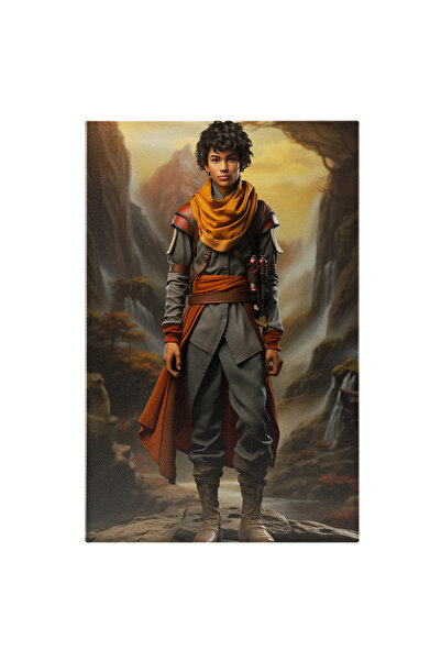 StoryGift Romania Tablou Canvas: Baiat In Drumetie Costum, Fictiune, Peisaj, ...