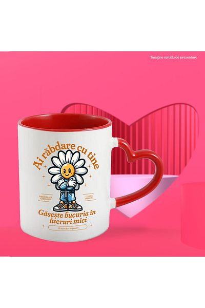 StoryGift Romania Be Patient With Yourself Mug - Find Joy in Small Things, 330ml, Ceramic With Ma, With ,stg