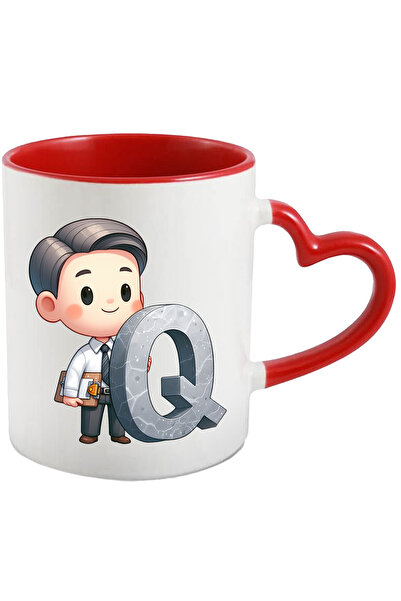 StoryGift Romania Cana Cu Un Analist Care Tine Litera "q" | Ilustratie | Scoa...