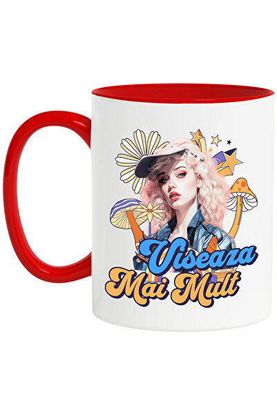 StoryGift Romania Cana Cu Fata Stil Anime Cu Sapca Flori Si Plante Colorate T...