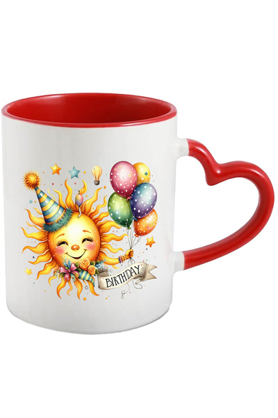 StoryGift Romania Cana cu soarele care tine multe baloane colorate | coif | z...