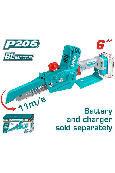 TOTAL 20v 6" battery branch saw without battery and charger