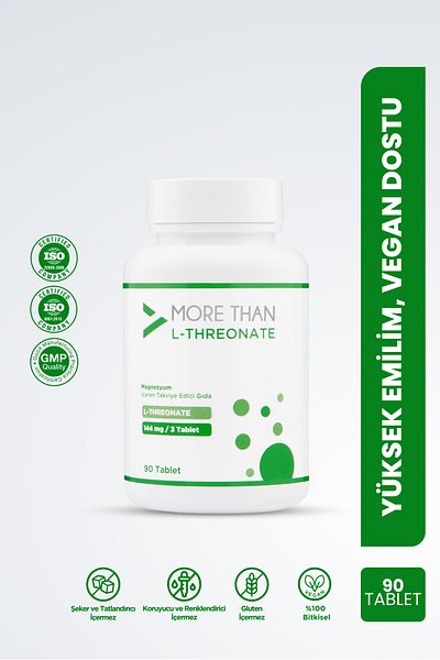 MORE THAN Magnesium L-Threonate 90 Tablets
