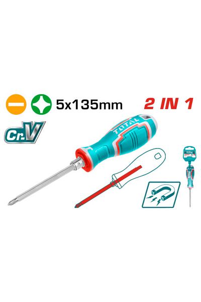 TOTAL 5x135mm double-ended screwdriver