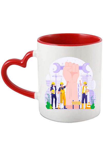 StoryGift Romania Cana Cu Santier, Inginer, Muncitor, Macara, Cheie, Multicol...