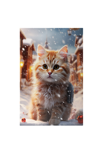 StoryGift Romania Tablou Canvas: Cute Cat Pisicuta Draguta Cu Ochii Mari Si P...