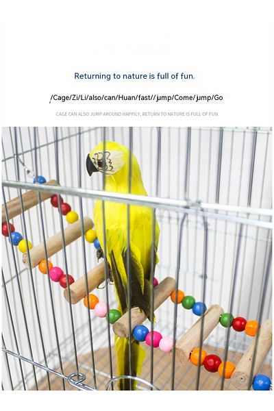 KidLe Parrot Bird Climbing Ladder Pet Ladder Bird Cage Accessories Assorted