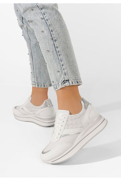 B T Shoes Sneakers Cu Platforma Cameda Albi