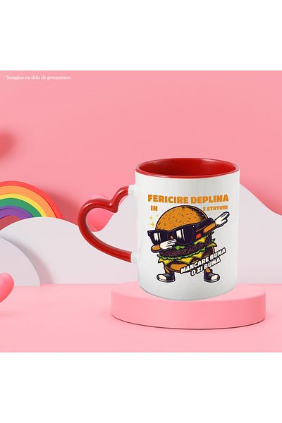 StoryGift Romania Burger Cup making dab full happiness in three layers good food have a good day,, With ,STG