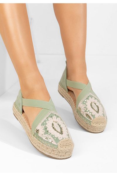 B T Shoes Espadrile Dama Donalda Verzi