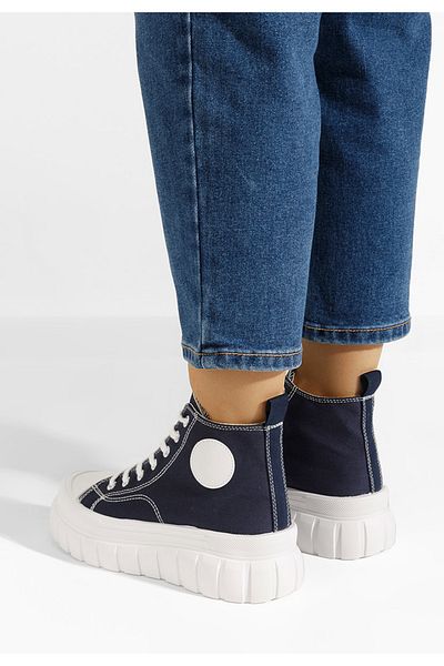 B T Shoes Tenisi Inalti Dama Dariona Navy