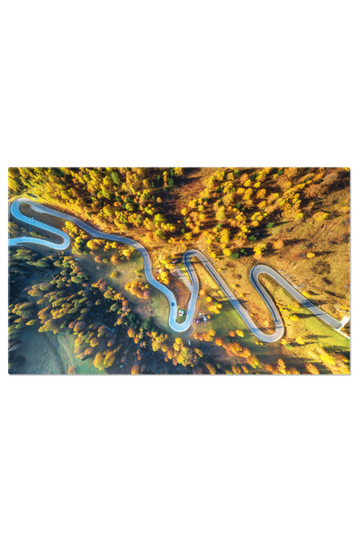 StoryGift Romania Tablou Canvas - Perspectiva Aeriana Asupra Soselei: Peisaj ...