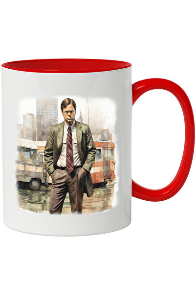 StoryGift Romania Cana Cu Dwight Schrute, Personaj, The Office, Comedie, Multicolor 330 Ml, Cerami, Cu ,stg