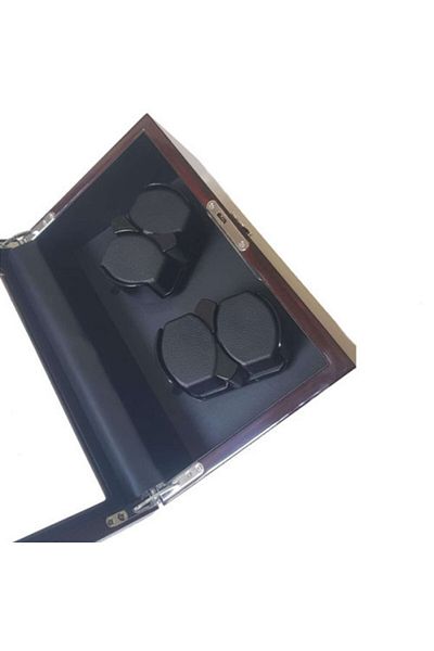 iUni Automatický natahovač hodinek, Watch Winder 4 Mahagon-Černá