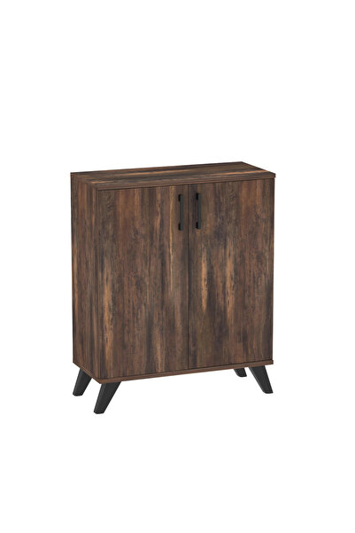 Bofigo 4 Shelves 2 Door Shoe Cabinet Multipurpose Storage Cabinet Ceren Mars