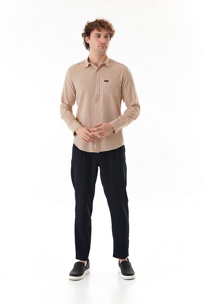 Fulla Moda I Don`T Crested Snap Pocket Shirt