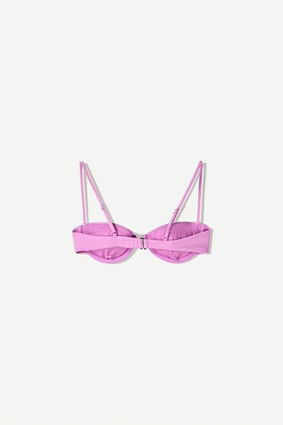 Bershka Shimmery bikini top with cups