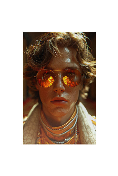 StoryGift Romania Tablou Canvas Tanar Chipes Cu Ochii Sclipitori Si Ochelari ...