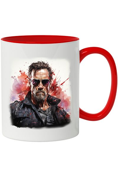 StoryGift Romania Terminator Mug, Movie, Character, Arnold Schwarzenegger, Multicolor 330 ml, C, Cu