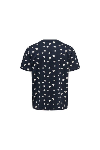 ONLY Men's T-Shirt Crew Neck Patterned 22028732