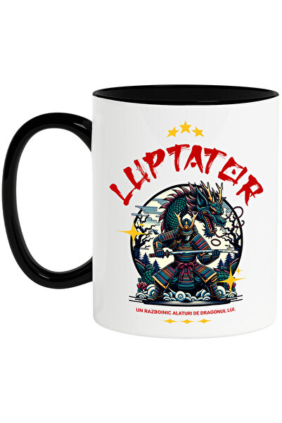 StoryGift Romania Cana Cu Luptator Cu Armura Si Sabie Cultura Chinezeasca Dra...