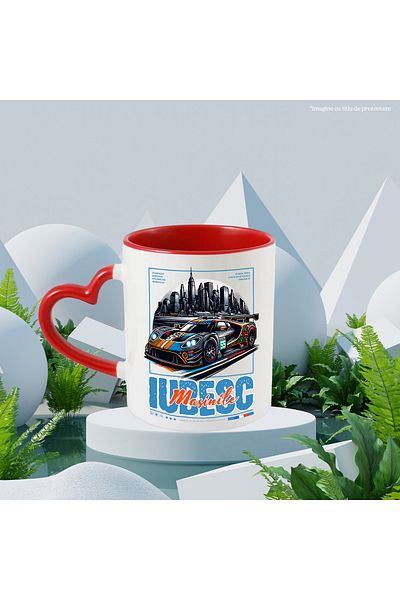 StoryGift Romania I Love Cars Mug - The Tuna Car on the Streets of Or, 330ml, Ceramic with Handle, With,STG.