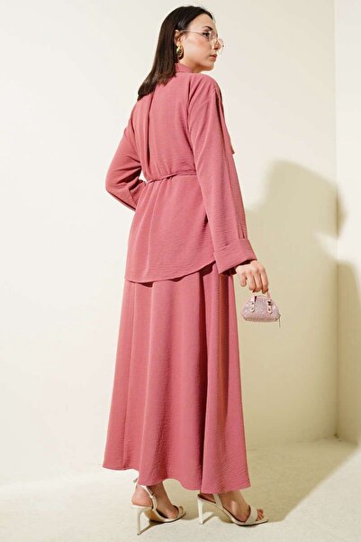 YILMAZBARMAZ Women's Piece Detailed Ayrobin Suit with Belt