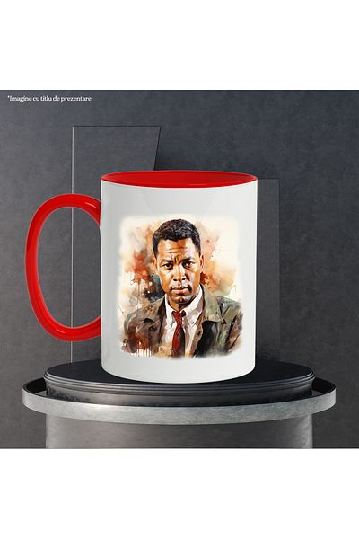 StoryGift Romania Mug With B.B. King, Blues Music Artist, Famous Singer, Multicolor 330 ml, Wax, With ,STG