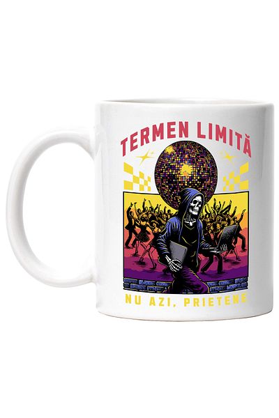 StoryGift Romania Cana Moartea Pe Laptop In Discoteca Termen Limită. Nu Azi, Prietene, 330ml, Cera, Cu ,stg