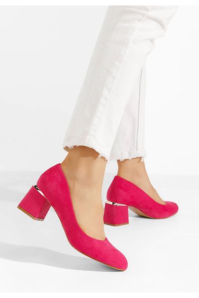 B T Shoes Cabrilla V4 Fuchsia Chunky Heel Shoes