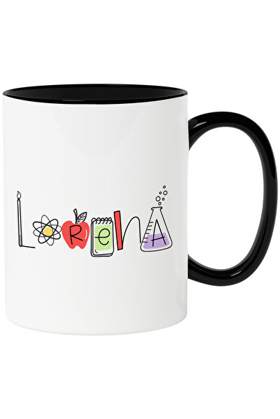 StoryGift Romania Cana Cu Numele Lorena, Scoala, Chimie, Materii, Algebra, Ge...