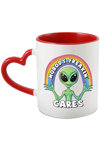 StoryGift Romania Cana Cu Un Extraterestru Verde Cu Mesajul "nobody Freakin' ...