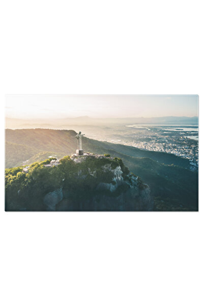StoryGift Romania Tablou Canvas Vedere Aeriana La Statuia Lui Hristos Mantuitorul Si Centro, Rio De Janeiro Hrist