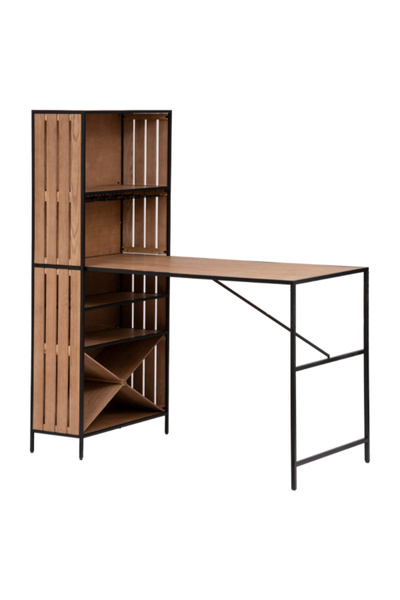 Atmosphera طاولة بار بوفيه متينة وعالية الجودة من باكوس، 80 × 153 × 180.5 سم